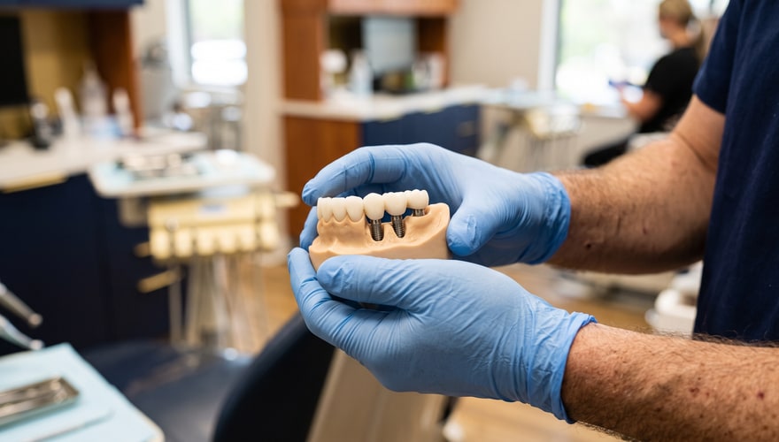 Bridge sur implants
